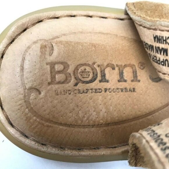 Born August Ankle Strap Flat Sandals Brown 6 - Picture 10 of 10